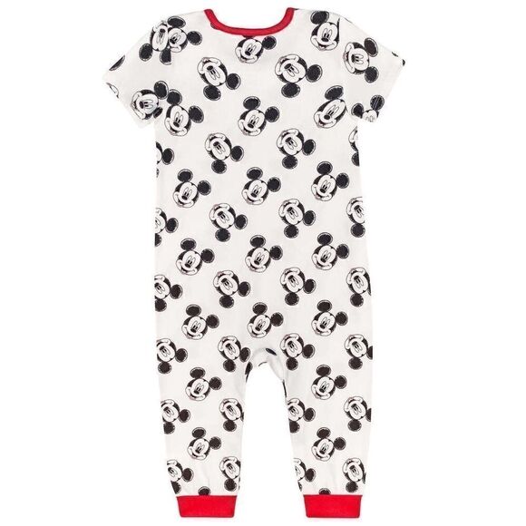 DISNEY MICKEY INFANT Super Soft Hacci Knit Romper 3-pack Set - Picture 7 of 8